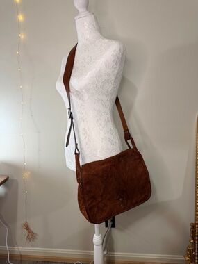 Vintage Inspired Frye Leather Messenger Bag